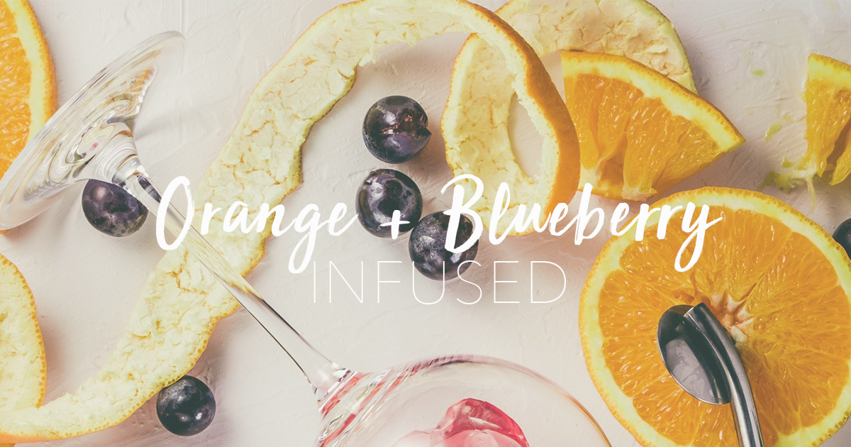 orange and blueberry